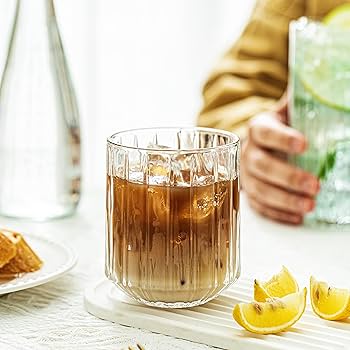 Amazon.co.jp: KEMORELA クラシックドリンクグラスセット リブ